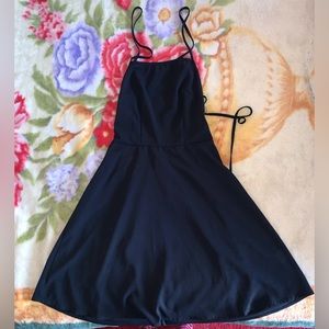 SHEIN Black skater dress